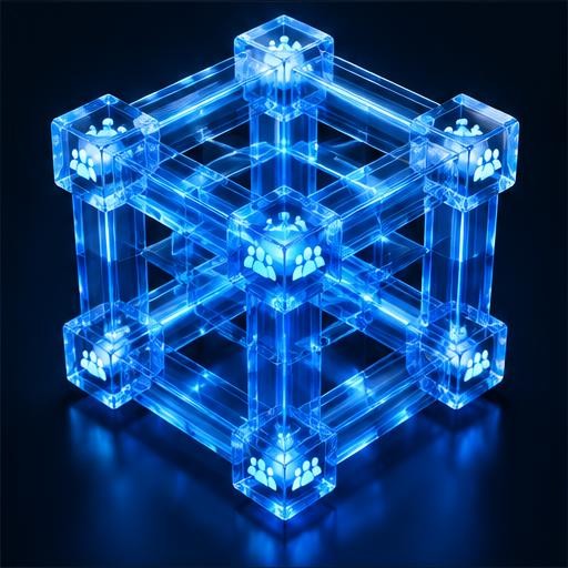 Blue light illustration of professionals collaborating, accompanying the section The Referral Is the By-Product. The Position Is the Asset.