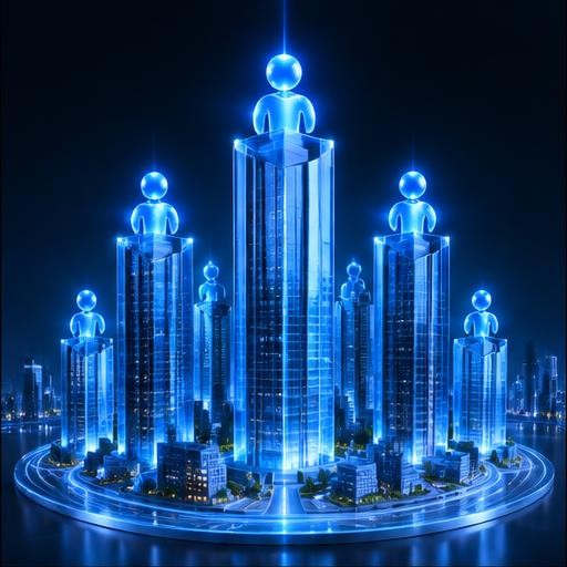Blue light illustration of professionals collaborating, accompanying the section The Client Does Not Live Inside Your Organizational Chart