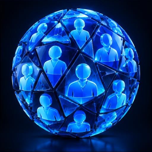 Blue light illustration of professionals collaborating, accompanying the section Where AI Can't Compete