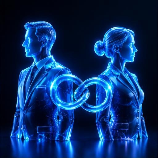 Blue light illustration of professionals collaborating, accompanying the section Who Should You Refer?